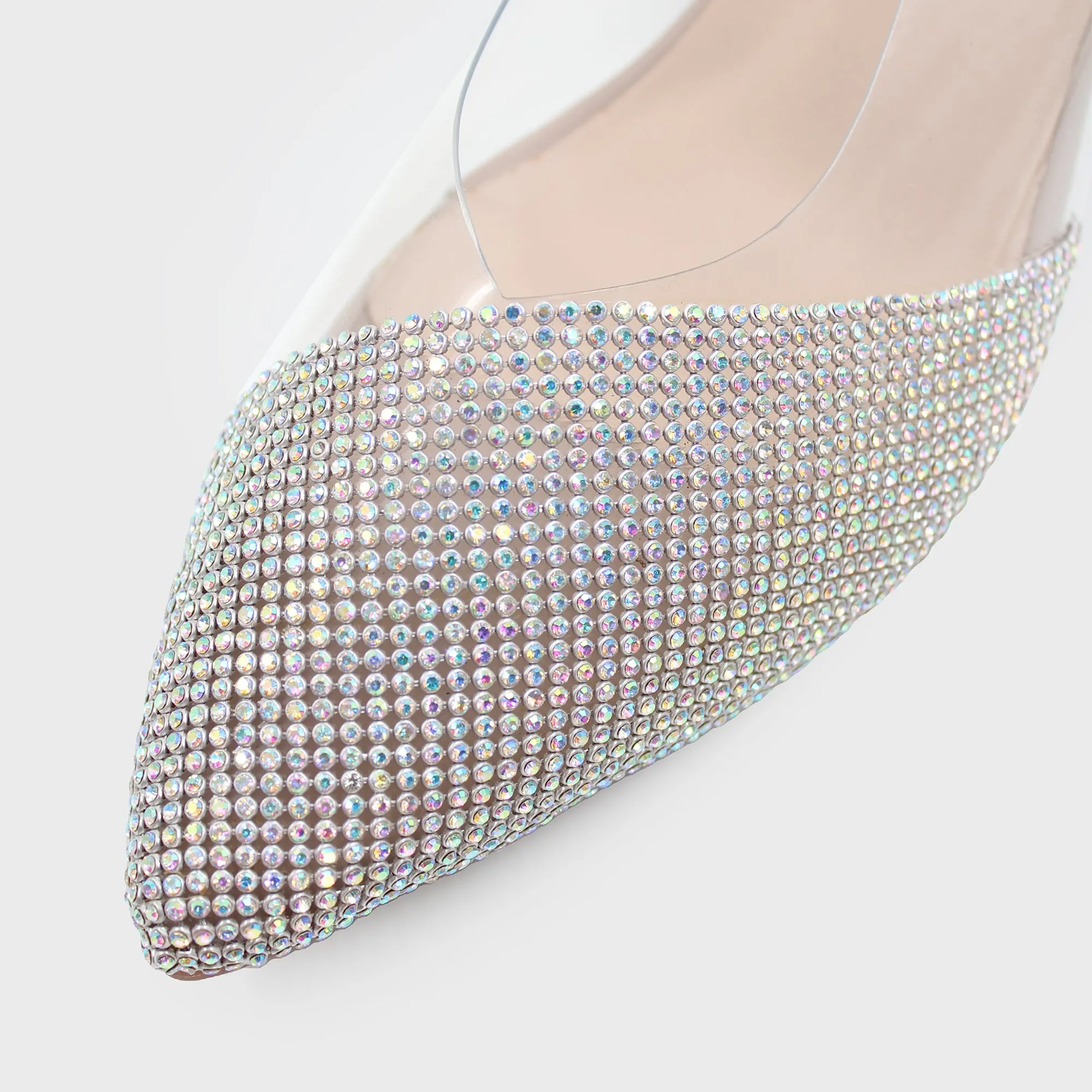 Embellished Slingback Low Heels