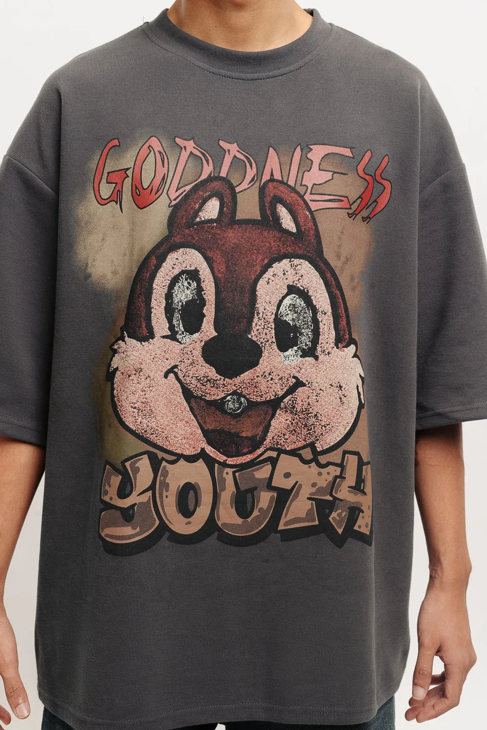 Men's Heavyweight Youth Tee In Grey